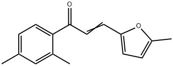 (2E)-1-(2,4-dimethylphenyl)-3-(5-methylfuran-2-yl)prop-2-en-1-one Structure