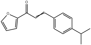 (2E)-1-(furan-2-yl)-3-[4-(propan-2-yl)phenyl]prop-2-en-1-one 结构式