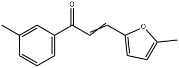 (2E)-3-(5-methylfuran-2-yl)-1-(3-methylphenyl)prop-2-en-1-one Struktur