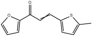 (2E)-1-(furan-2-yl)-3-(5-methylthiophen-2-yl)prop-2-en-1-one Struktur