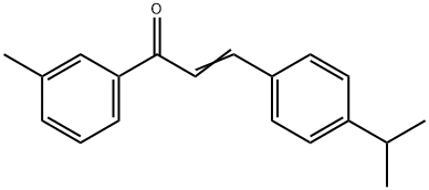 (2E)-1-(3-methylphenyl)-3-[4-(propan-2-yl)phenyl]prop-2-en-1-one Structure