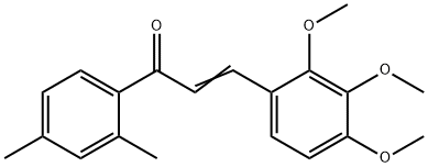 (2E)-1-(2,4-dimethylphenyl)-3-(2,3,4-trimethoxyphenyl)prop-2-en-1-one Structure