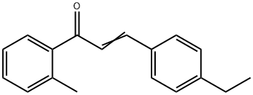 (2E)-3-(4-ethylphenyl)-1-(2-methylphenyl)prop-2-en-1-one Structure