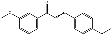 (2E)-3-(4-ethylphenyl)-1-(3-methoxyphenyl)prop-2-en-1-one Structure