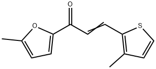 (2E)-1-(5-methylfuran-2-yl)-3-(3-methylthiophen-2-yl)prop-2-en-1-one 结构式