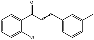 (2E)-1-(2-chlorophenyl)-3-(3-methylphenyl)prop-2-en-1-one, 1354942-01-0, 结构式