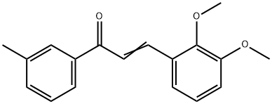 (2E)-3-(2,3-dimethoxyphenyl)-1-(3-methylphenyl)prop-2-en-1-one Struktur