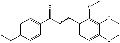 (2E)-1-(4-ethylphenyl)-3-(2,3,4-trimethoxyphenyl)prop-2-en-1-one Structure