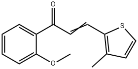 (2E)-1-(2-methoxyphenyl)-3-(3-methylthiophen-2-yl)prop-2-en-1-one, 1354942-44-1, 结构式