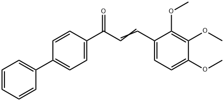 (2E)-1-{[1,1-biphenyl]-4-yl}-3-(2,3,4-trimethoxyphenyl)prop-2-en-1-one Structure