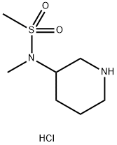 N-methyl-N-(piperidin-3-yl)methanesulfonamide hydrochloride,1354963-42-0,结构式
