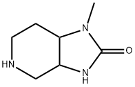 1-甲基-八氢-1H-咪唑并[4,5-C]吡啶-2-酮 结构式
