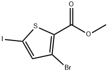 3-溴-5-碘噻吩-2-羧酸甲酯,1355039-67-6,结构式