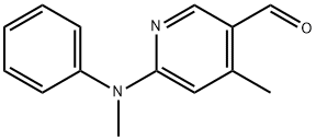 4-Methyl-6-(methyl-phenyl-amino)-pyridine-3-carbaldehyde Struktur