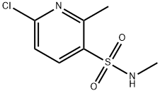 6-Chloro-2-methyl-pyridine-3-sulfonic acid methylamide Structure