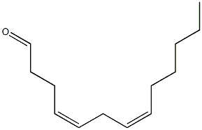 (4Z,7Z)-TRIDECA-4,7-DIENAL 化学構造式