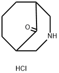 3-AZABICYCLO[3.3.1]NONAN-9-ONE HCL 化学構造式