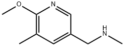 (6-Methoxy-5-methyl-pyridin-3-ylmethyl)-methyl-amine Structure