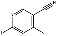 6-Iodo-4-methyl-nicotinonitrile Struktur