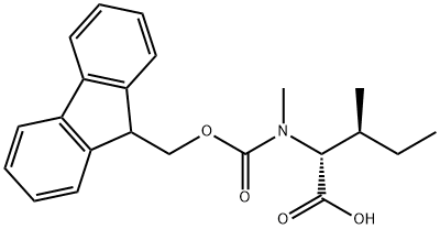 Fmoc-N-Methyl-D-allo-isoleucine Struktur