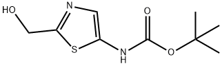 (2-Hydroxymethyl-thiazol-5-yl)-carbamic acid tert-butyl ester Struktur