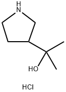 2-(3-ピロリジニル)-2-プロパノール塩酸塩 化学構造式