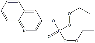 2-喹喔啉基磷酸二乙酯 结构式