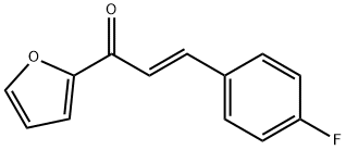 (E)-3-(4-fluorophenyl)-1-(furan-2-yl)prop-2-en-1-one Struktur