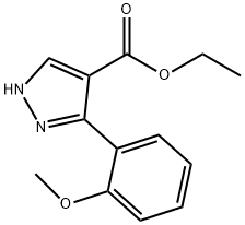 ethyl 5-(2-methoxyphenyl)-1H-pyrazole-4-carboxylate Structure