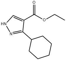 ethyl 5-cyclohexyl-1H-pyrazole-4-carboxylate Structure