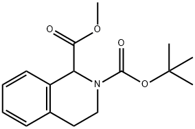 2-TERT-BUTYL 1-METHYL 3,4-DIHYDROISOQUINOLINE-1,2(1H)-DICARBOXYLATE Struktur