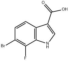 6-bromo-7-fluoro-1H-indole-3-carboxylic acid Structure