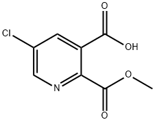 5-chloro-2-(methoxycarbonyl)nicotinic acid 结构式