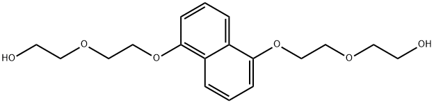 2-[2-[5-[2-(2-hydroxyethoxy)ethoxy]naphthalen-1-yl]oxyethoxy]ethanol Struktur