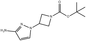 tert-butyl3-(3-amino-1H-pyrazol-1-yl)azetidine-1-carboxylate Structure