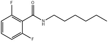 2,6-二氟-N-N-己基苯甲酰胺 结构式