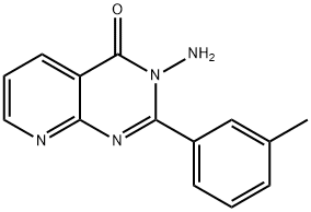 3-AMINO-2-M-TOLYLPYRIDO[2,3-D]PYRIMIDIN-4(3H)-ONE 化学構造式