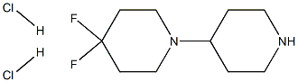 4,4-DIFLUORO-1,4'-BIPIPERIDINE DIHYDROCHLORIDE,1364631-70-8,结构式