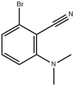 2-溴-6-(二甲氨基)苯甲腈 结构式