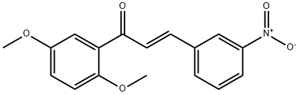 (2E)-1-(2,5-dimethoxyphenyl)-3-(3-nitrophenyl)prop-2-en-1-one, 1365644-00-3, 结构式