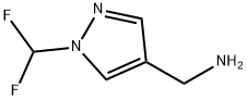 [1-(difluoromethyl)-1H-pyrazol-4-yl]methanamine 化学構造式