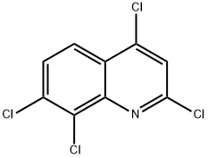2,4,7,8-Tetrachloro-quinoline 化学構造式