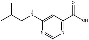 6-[(2-Methylpropyl)amino]pyrimidine-4-carboxylic acid Structure