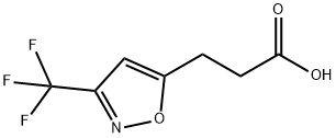 3-(3-(三氟甲基)异噁唑-5-基)丙酸, 1368878-78-7, 结构式