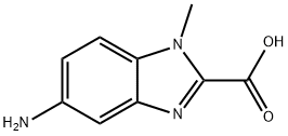 5-Amino-1-methyl-1H-benzoimidazole-2-carboxylic acid Struktur