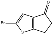 2-bromo-4H,5H,6H-cyclopenta[b]thiophen-4-one Structure