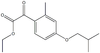 2-(4-异丁氧基-2-甲基苯基)-2-氧代乙酸乙酯,1369416-07-8,结构式