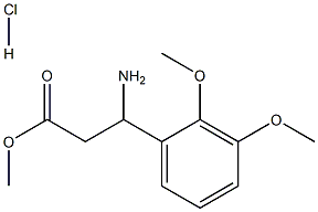 Methyl 3-amino-3-(2,3-dimethoxyphenyl)propanoate hydrochloride Structure