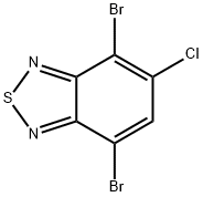 2,1,3-BENZOTHIADIAZOLE, 4,7-DIBROMO-5-CHLORO- Struktur