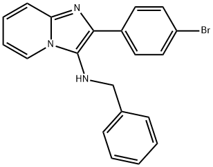 N-BENZYL-2-(4-BROMOPHENYL)IMIDAZO[1,2-A]PYRIDIN-3-AMINE Structure